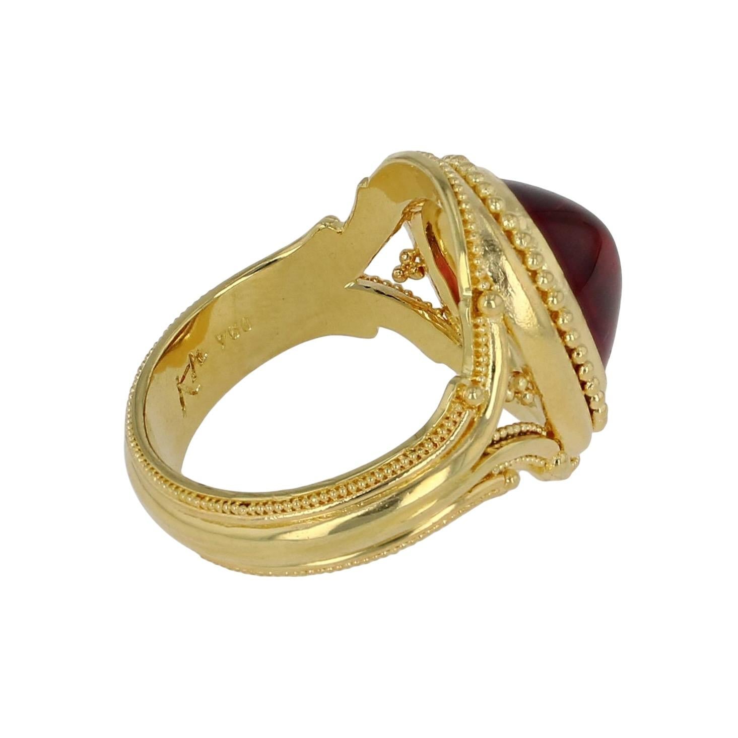 Rubellite Tourmaline Cocktail Ring