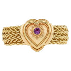 Pink Sapphire Heart Fashion Ring