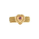 Pink Sapphire Heart Fashion Ring