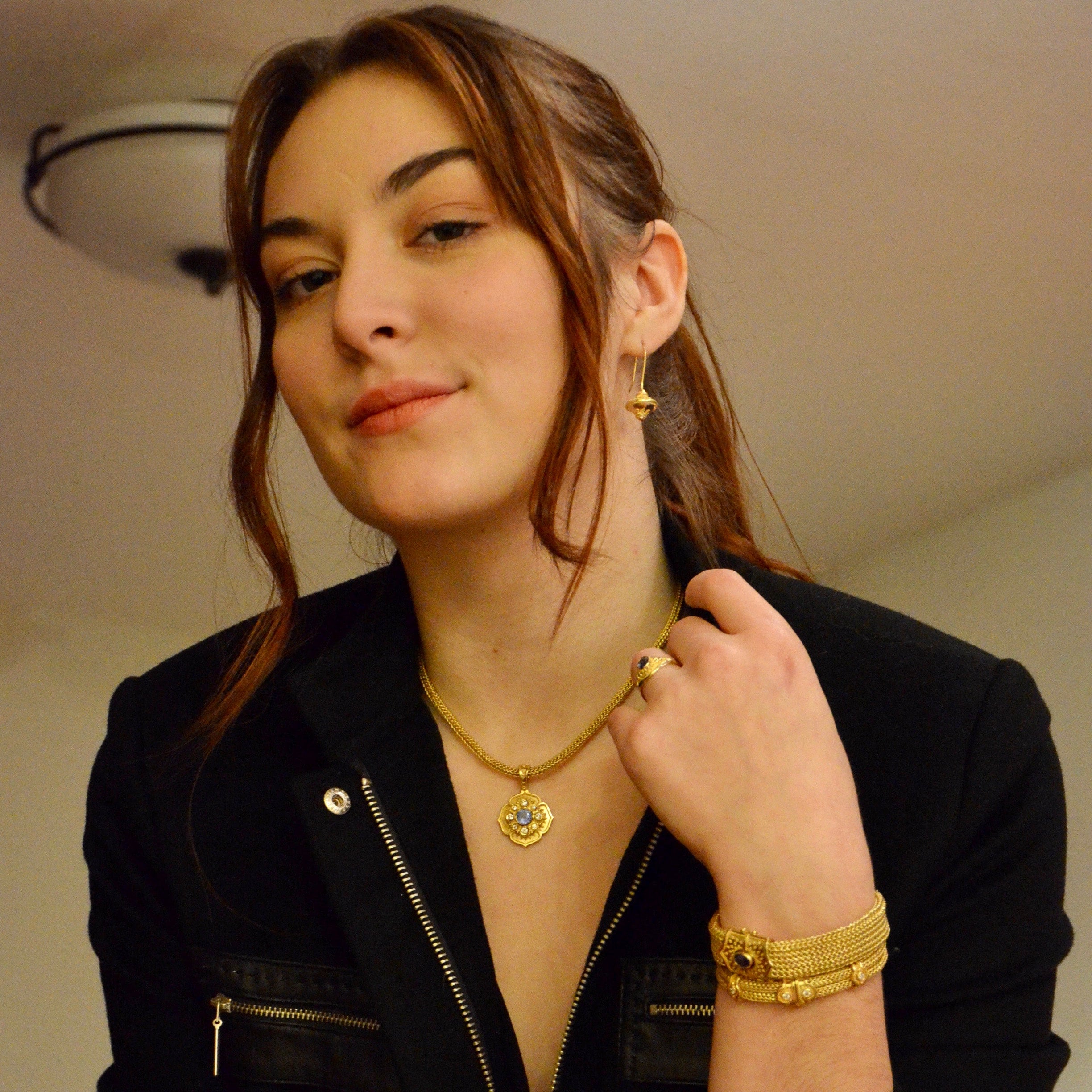 Small Flying Saucers Drop Dangle Earrings