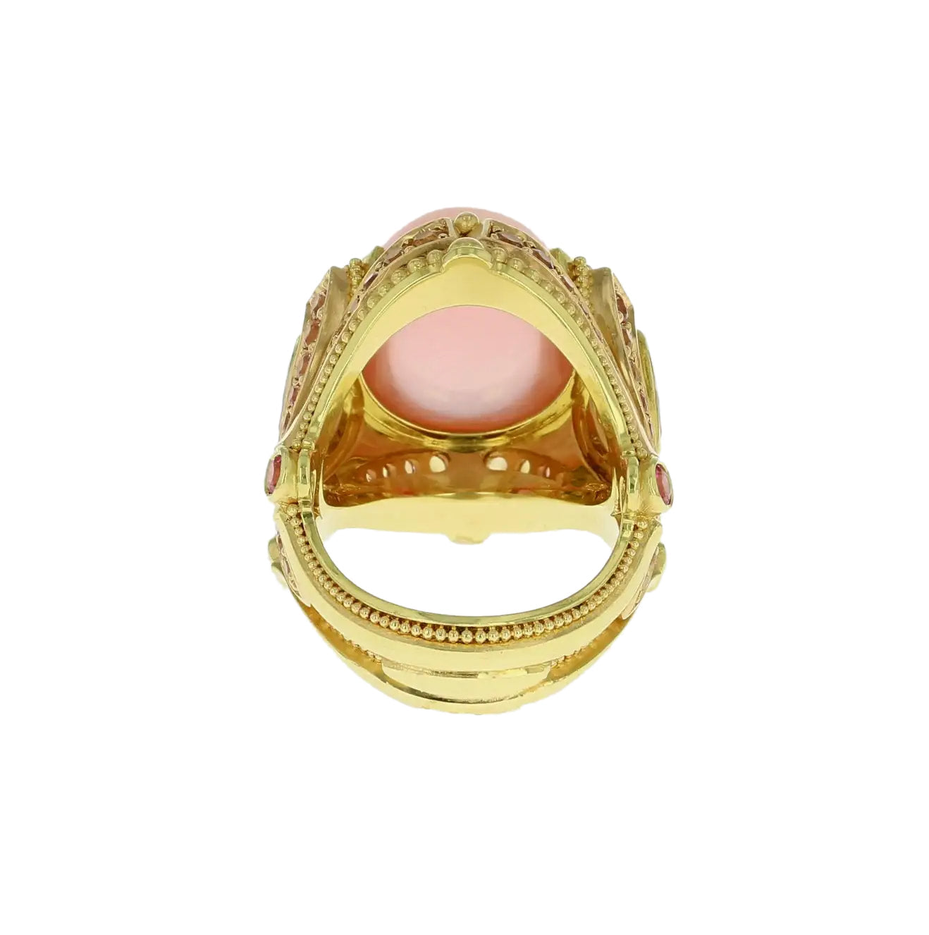 Wish Upon a Star Rose Quartz, Spinel and Sapphire Ring