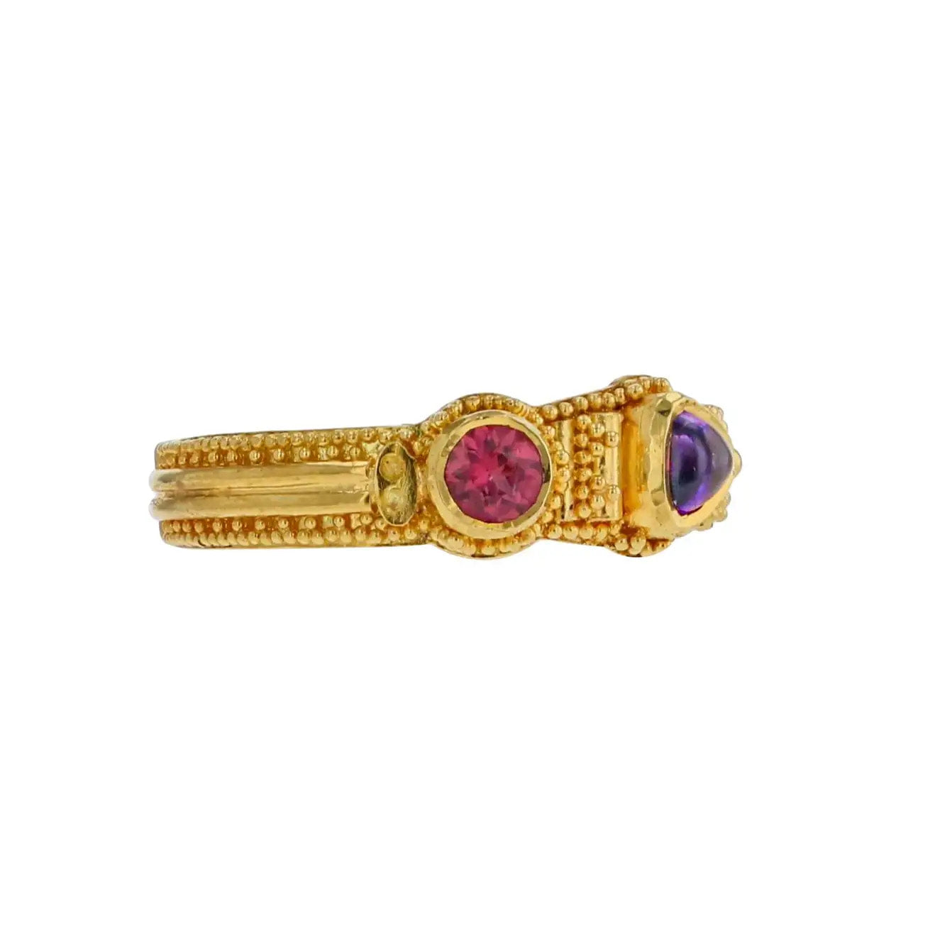 Rhodolite Garnet and Amethyst Ring