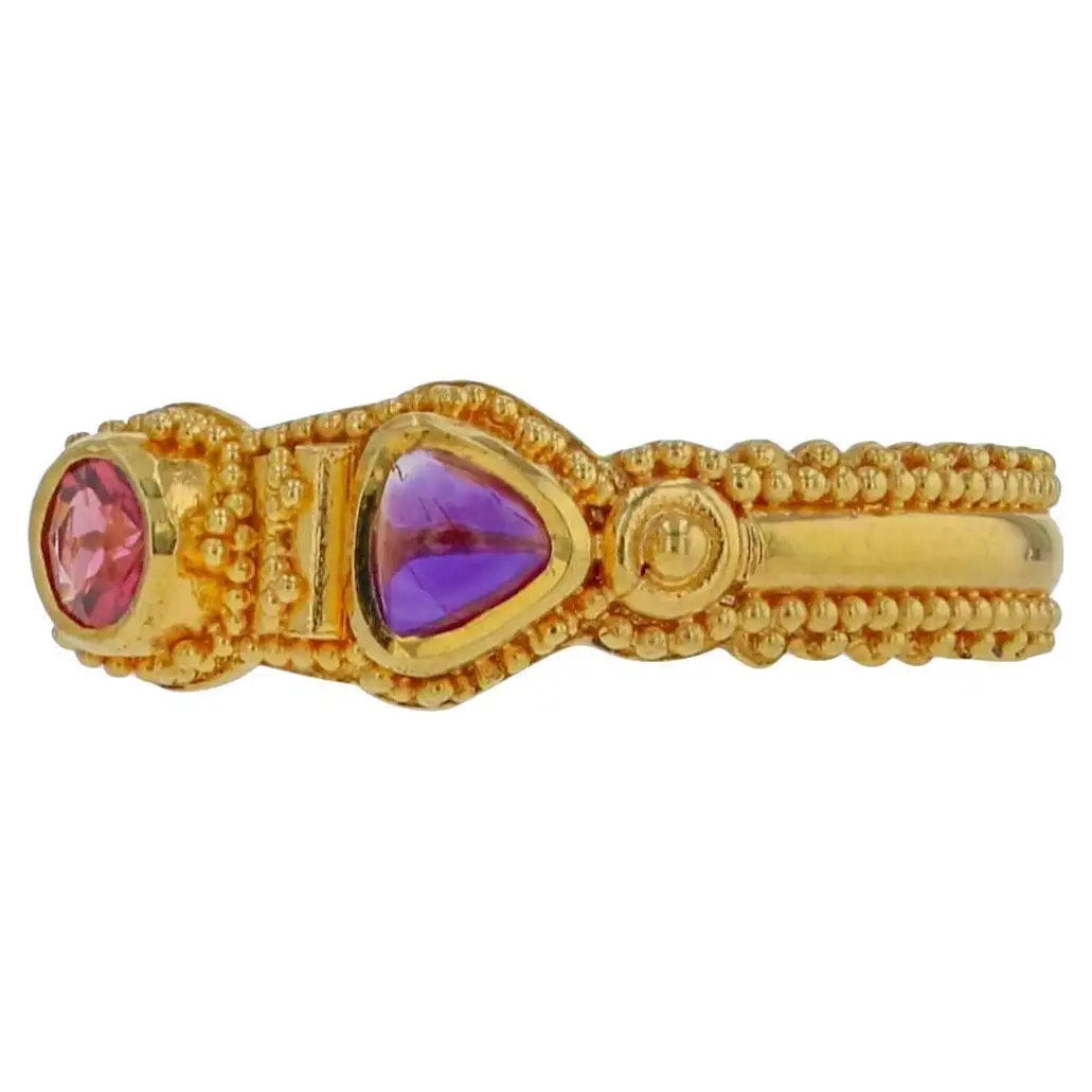 Rhodolite Garnet and Amethyst Ring