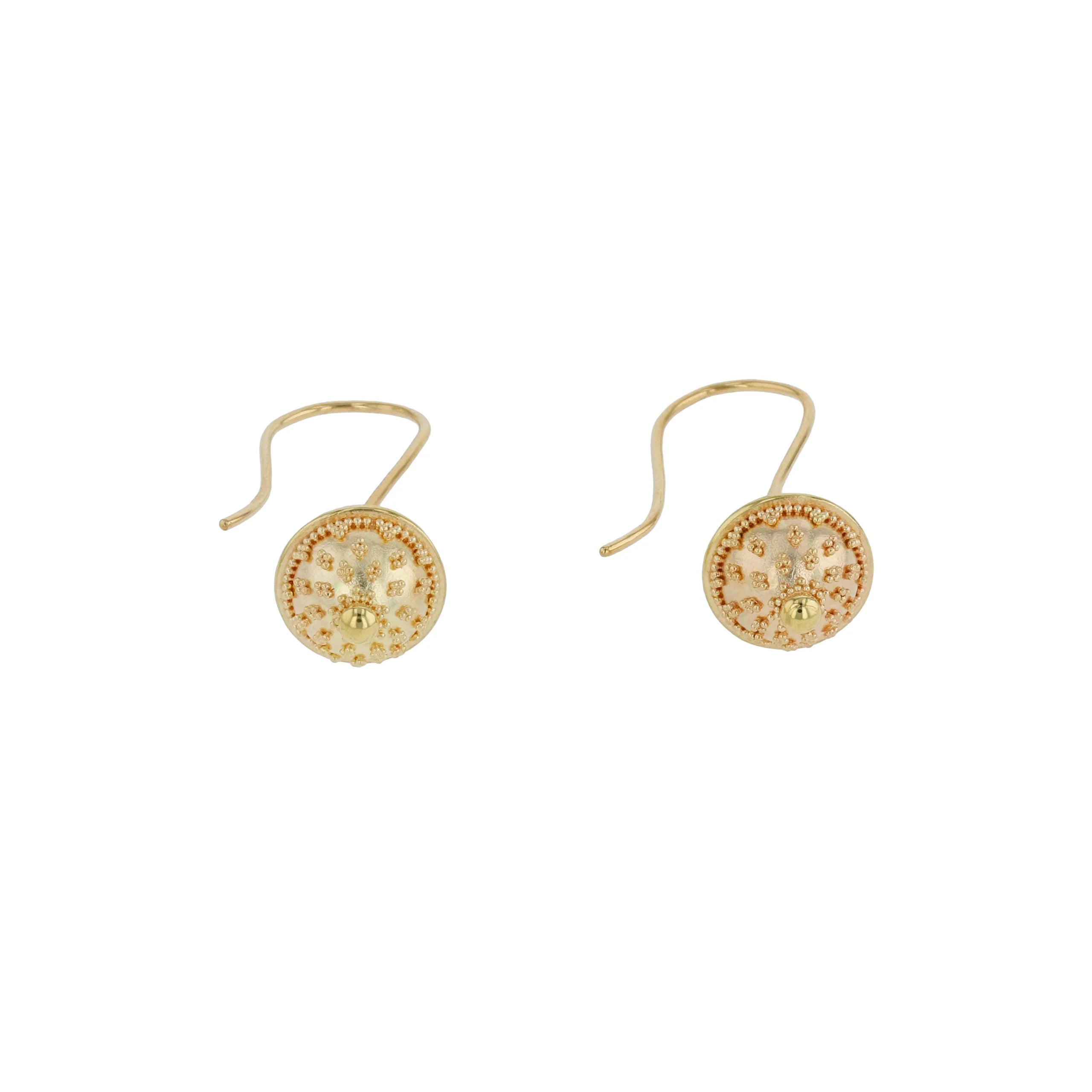 All Gold Acorn Drop Earrings