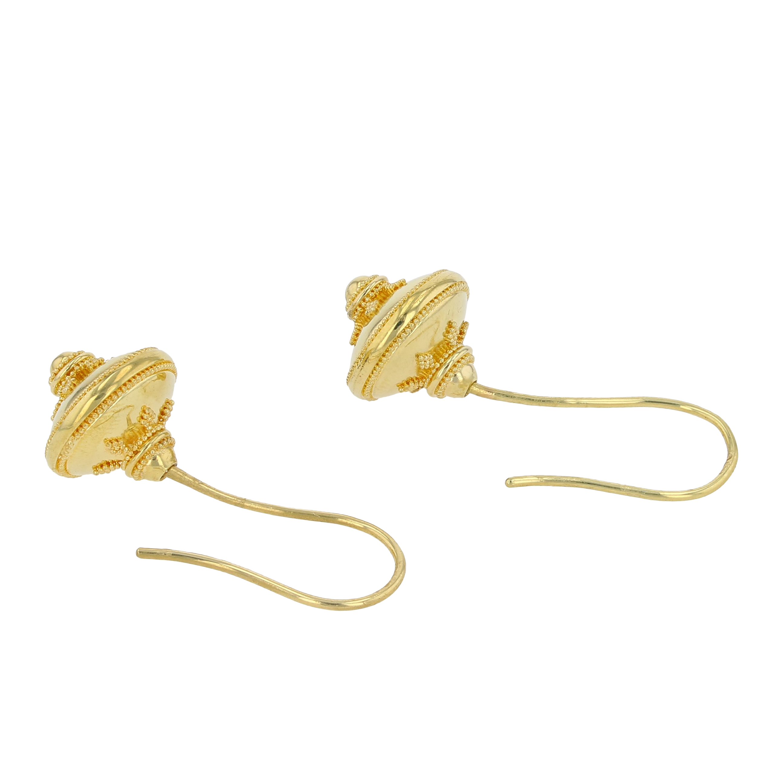 Flying Saucers Drop Dangle Earrings