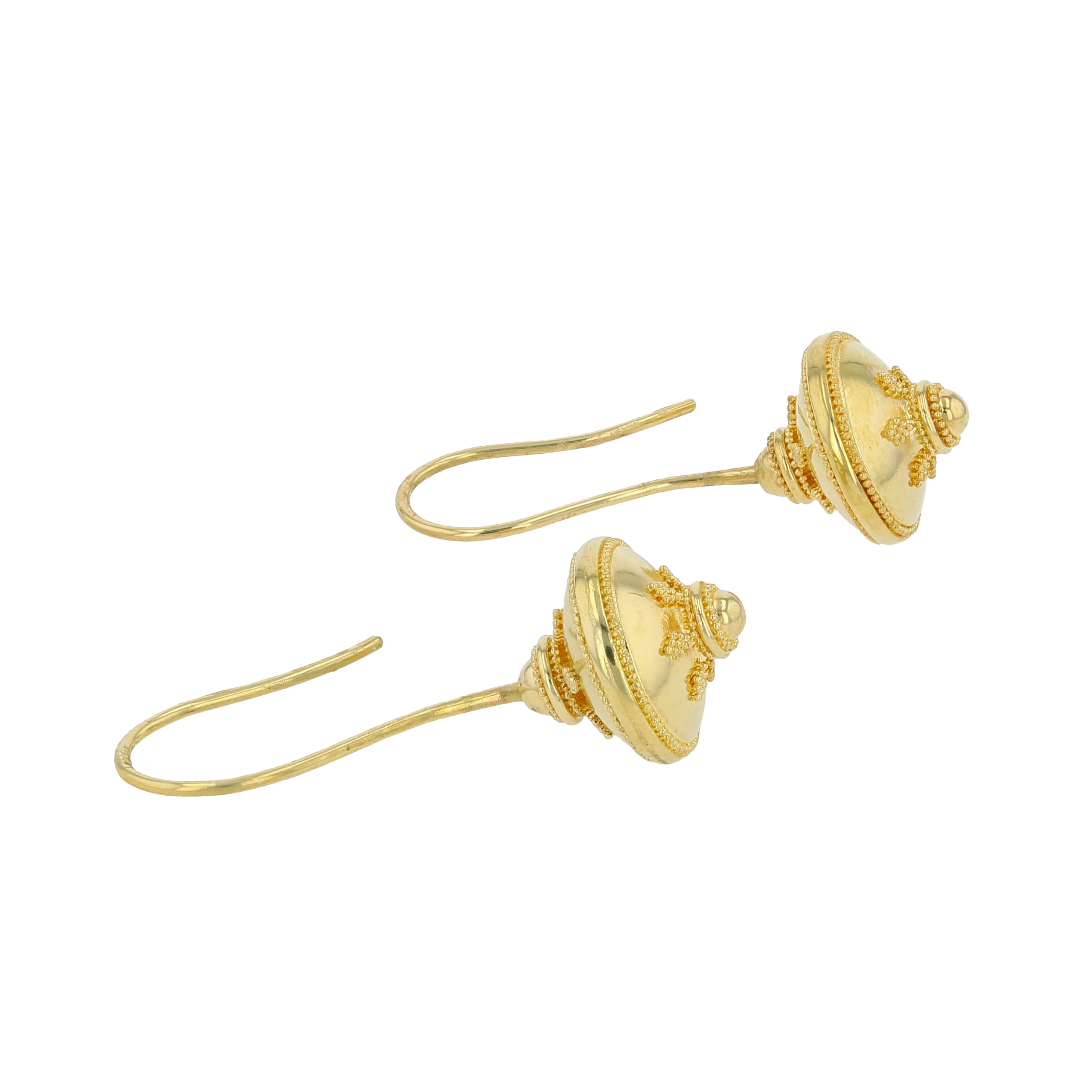 Flying Saucers Drop Dangle Earrings