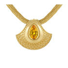 Golden Sapphire Shell Pendant