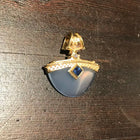 Chalcedony, Sapphire, Diamond Pendant Enhancer
