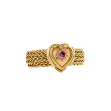 Pink Sapphire Heart Fashion Ring