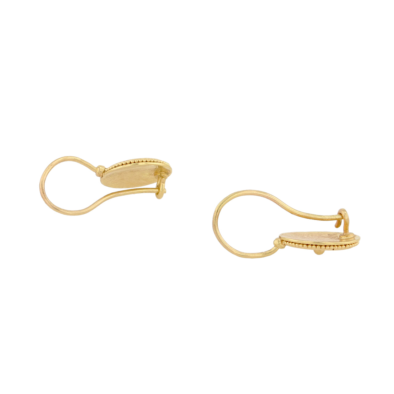 All Gold Coin Earrings