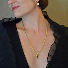 Imperial Zircon Pendant with Champagne Diamonds