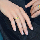 Deep Green Grossular Garnet Ring