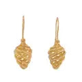 Kent Raible 18 Karat Gold Spiral Cone Earrings with Granulation Detail