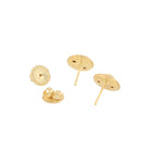 Ruby and Diamond Button Earrings