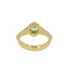 Solitare Ring with Seafoam Tourmaline