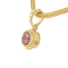 Imperial Zircon Pendant with Champagne Diamonds