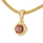 Imperial Zircon Pendant with Champagne Diamonds