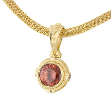 Imperial Zircon Pendant with Champagne Diamonds