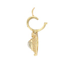 Rainbow Moonstone Pendant with Diamond Accent