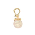 18Karat Gold Diamond, Ruby and Edison Pearl Pendant with Granulation