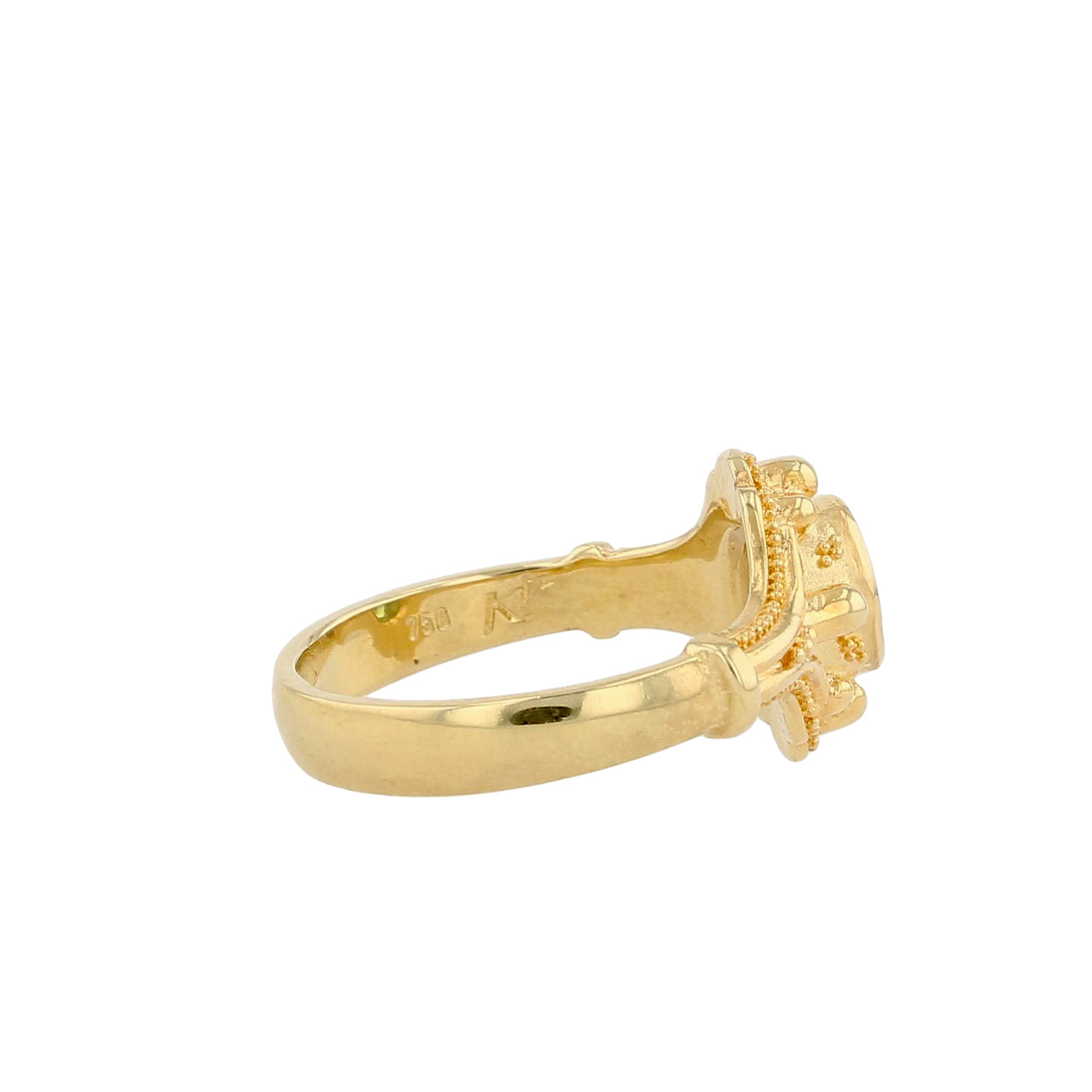 Deep Green Grossular Garnet Ring