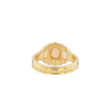 Three Oval Australian Opals Ring