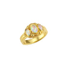 Three Oval Australian Opals Ring