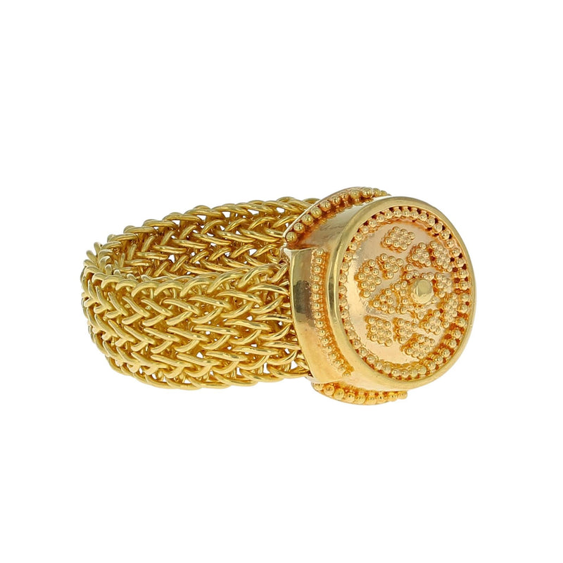 All Gold Chain Ring