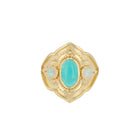 Chrysocolla and Opal Cocktail Ring