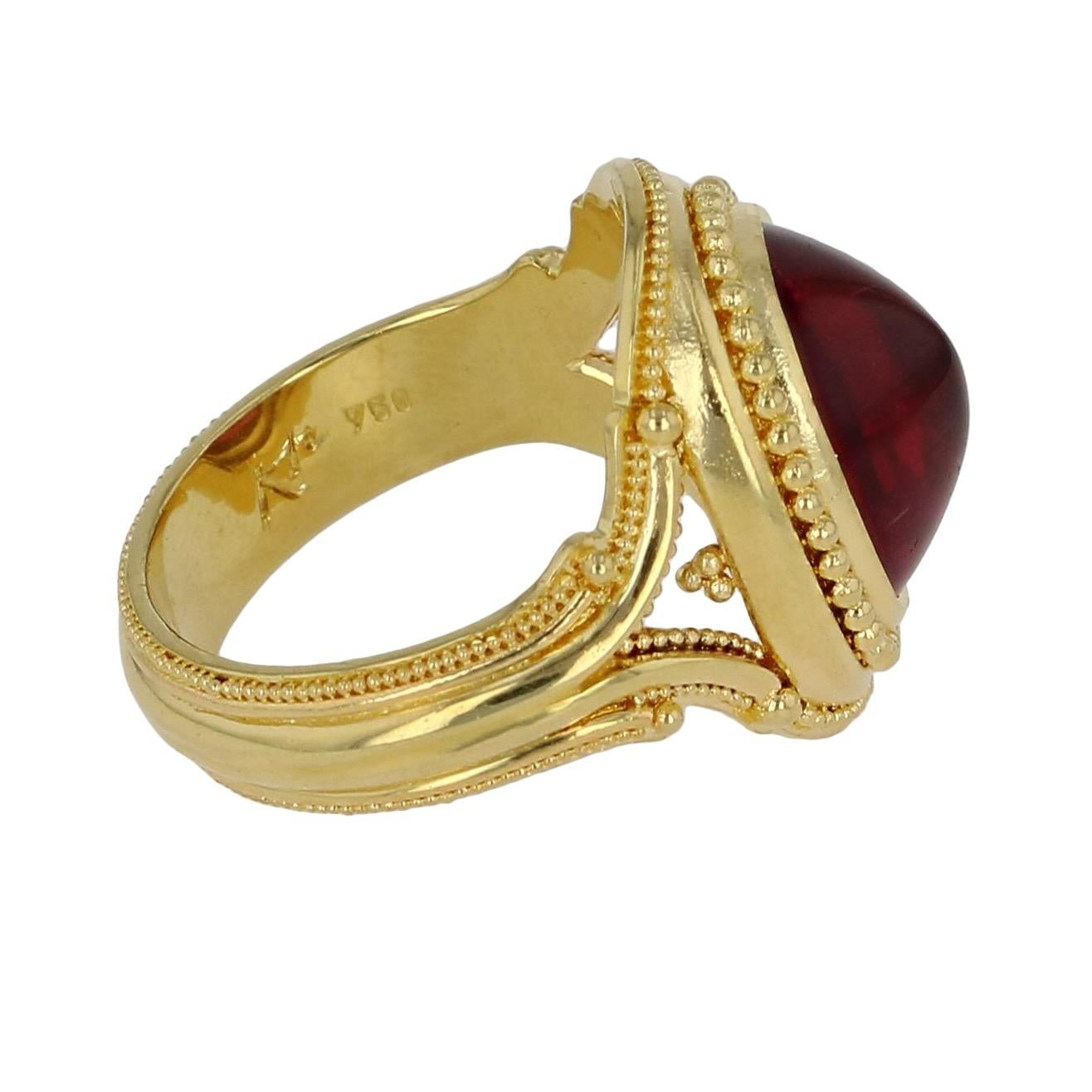Rubellite Tourmaline Cocktail Ring