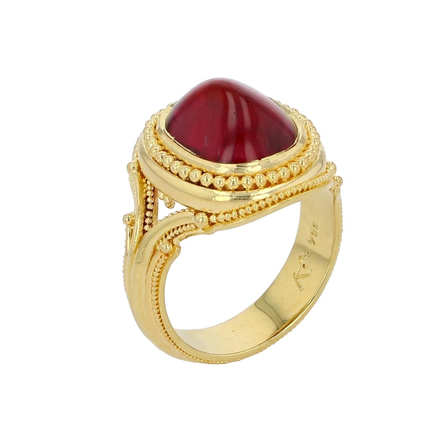 Rubellite Tourmaline Cocktail Ring