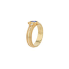 Pear cut Ceylon Sapphire with Diamond accents