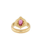 Hot Pink Magenta Sapphire Ring