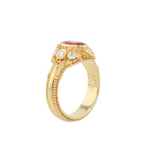 Hot Pink Magenta Sapphire Ring