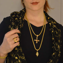 Kent Raible 18 Karat Gold Pink and Ruby Prayer Wheel Pendant with Granulation