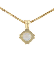 Rainbow Moonstone Round Pendant