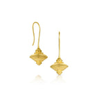 All Gold Flying Saucer Earrings