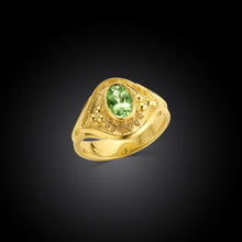 Bright Green Grossular Garnet Ring