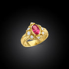 Hot Pink Magenta Sapphire Ring