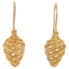 Spiral Cone Earrings with Granulation Detail