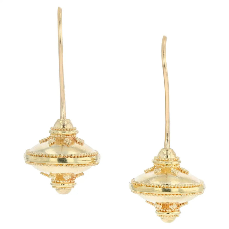 Small Flying Saucers Drop Dangle Earrings