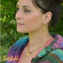 Small Flying Saucers Drop Dangle Earrings
