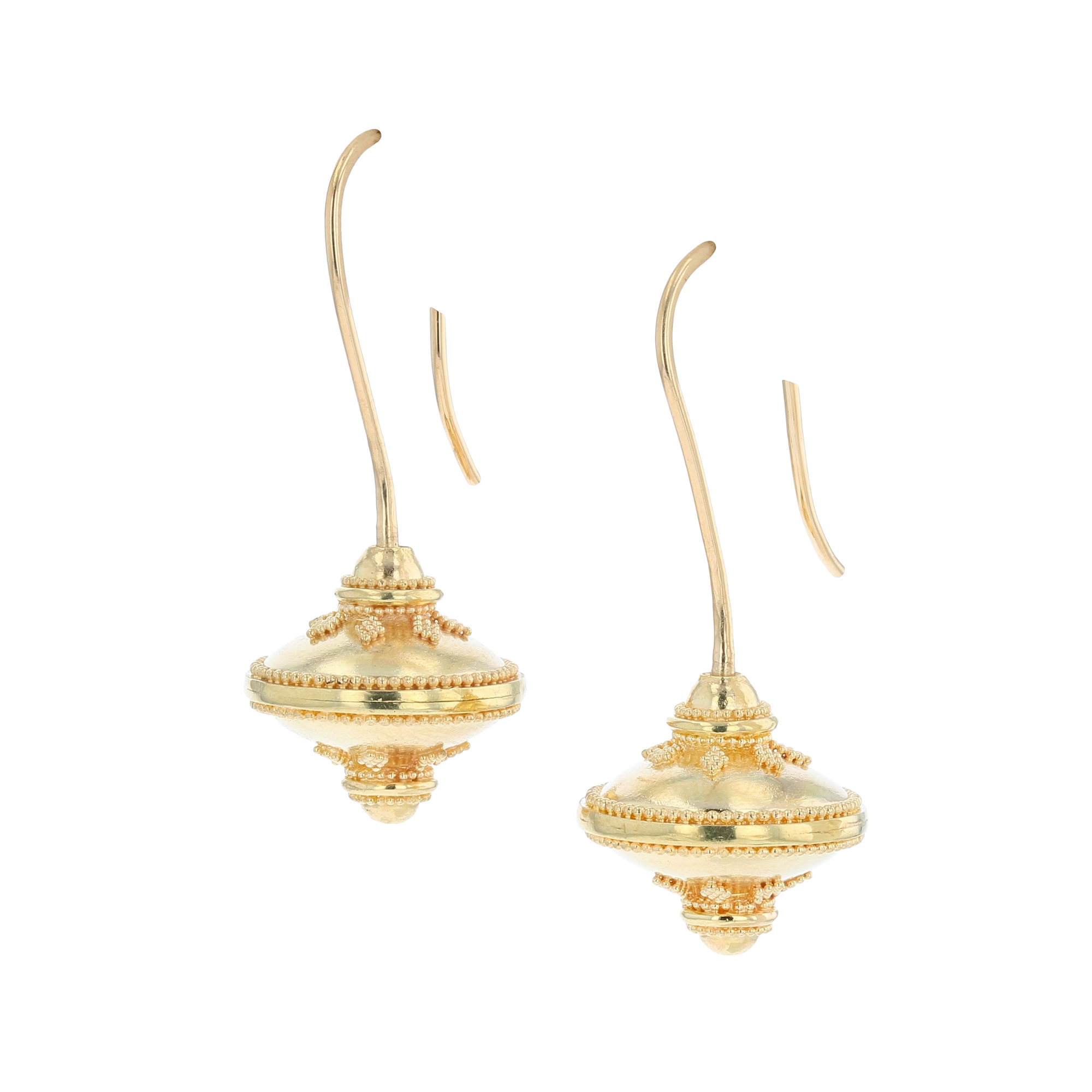 Small Flying Saucers Drop Dangle Earrings