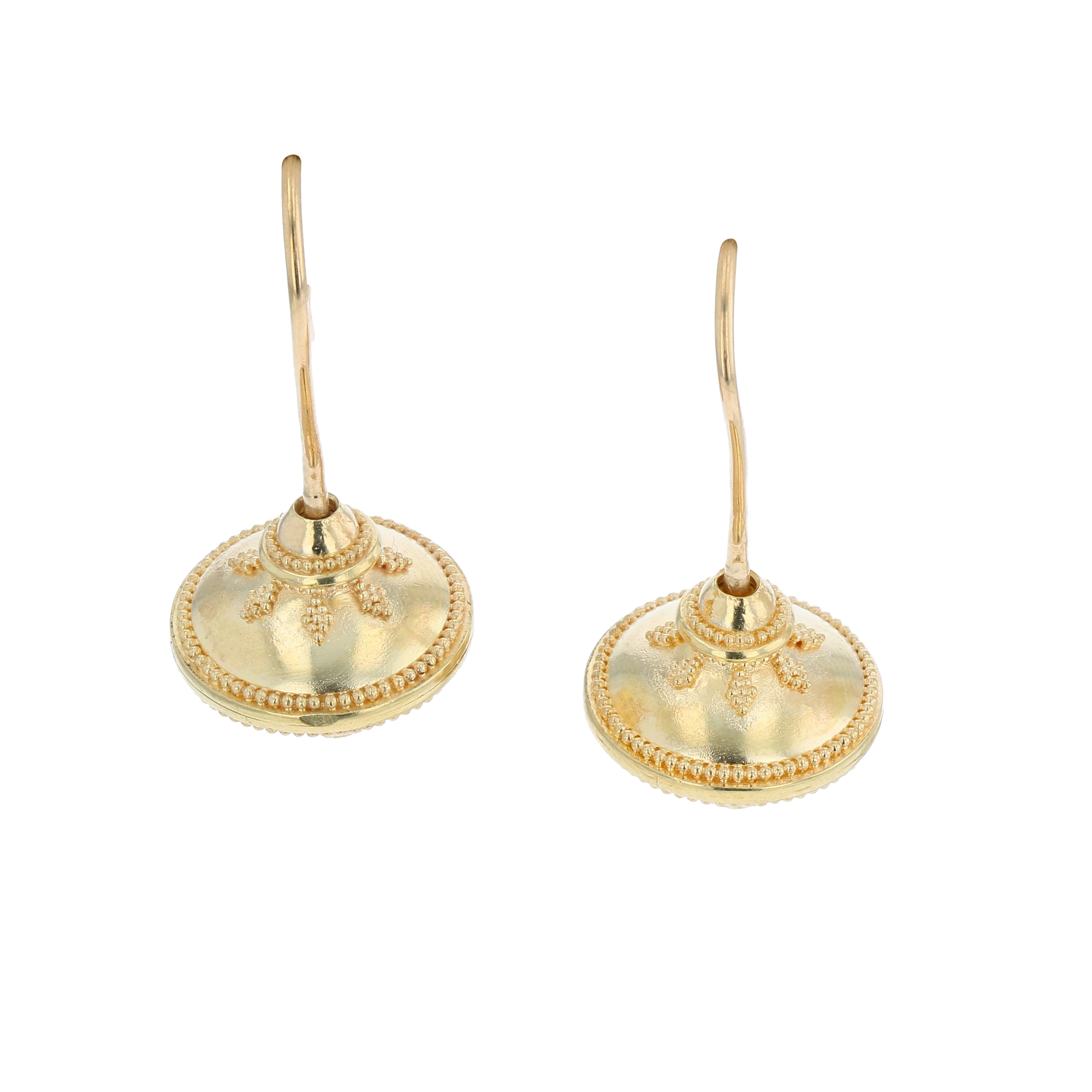 Small Flying Saucers Drop Dangle Earrings