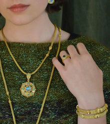 Hand Woven Chain, Shepherd's Hook Clasp