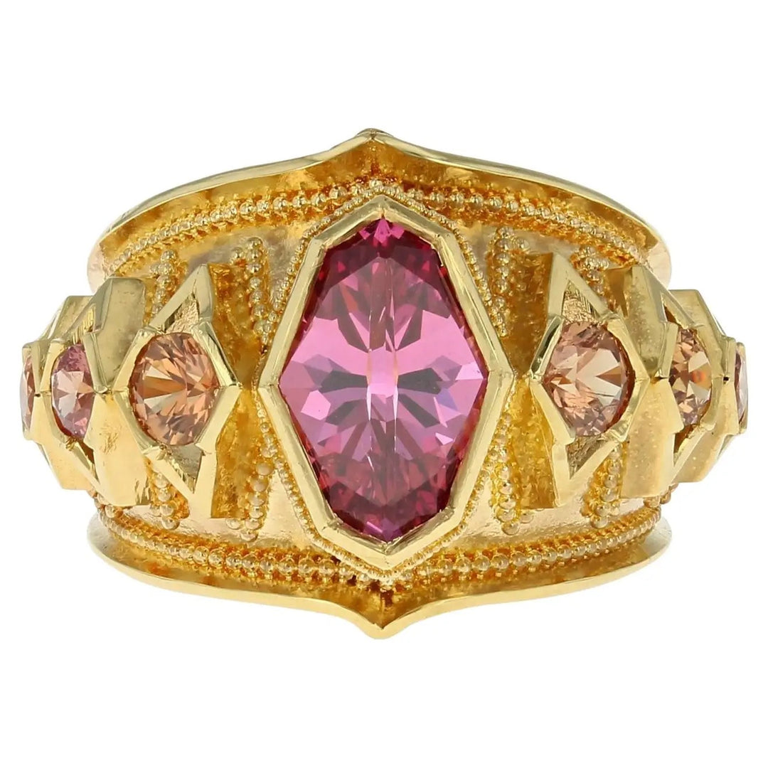 Spinel Sapphire Bespoke Cocktail Ring