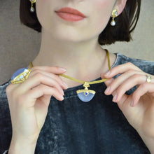 Chalcedony and Opal Cocktail Ring