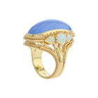 Chalcedony and Opal Cocktail Ring