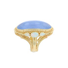 Chalcedony and Opal Cocktail Ring