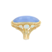 Chalcedony and Opal Cocktail Ring